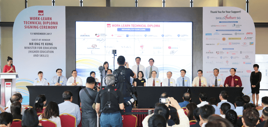 Work-learn Technical Diploma signing ceremony